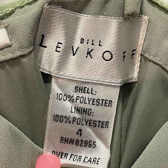 Bill Levkoff Strapless Dress - pistachio color -Size 4 - Picture 6 of 11